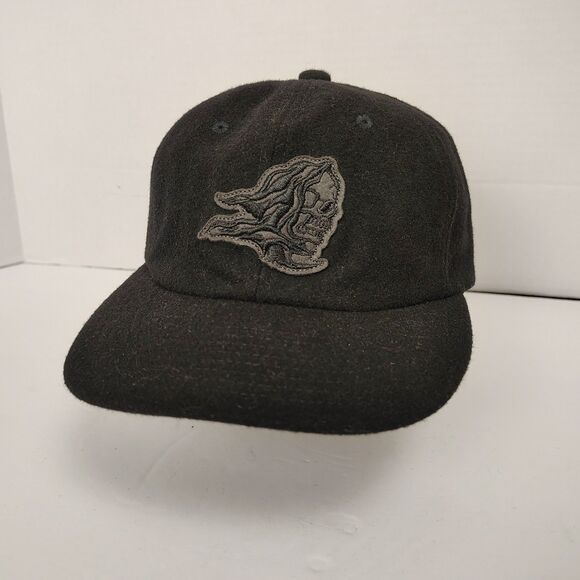 Vans x Sixty Sixers Wool Blend Black Leather Strapback ZD Hat Cap Off The Wall - Picture 2 of 8